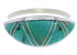 Turquoise Sterling Silver Southwestern Ring Size 8-1/4 ZX36267